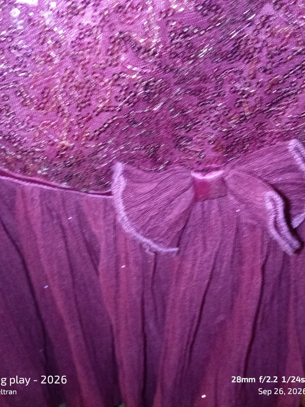 Jona Michelle Girls Purple Sequin Tulle Dress Size 12 Never Worn